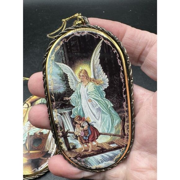 Bradford Ed Christmas Guardian Angel Ornament Set Someone to Watch Over Me -S1G - Picture 5 of 8